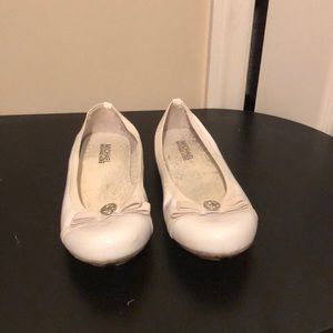 White Michael Kors Flats